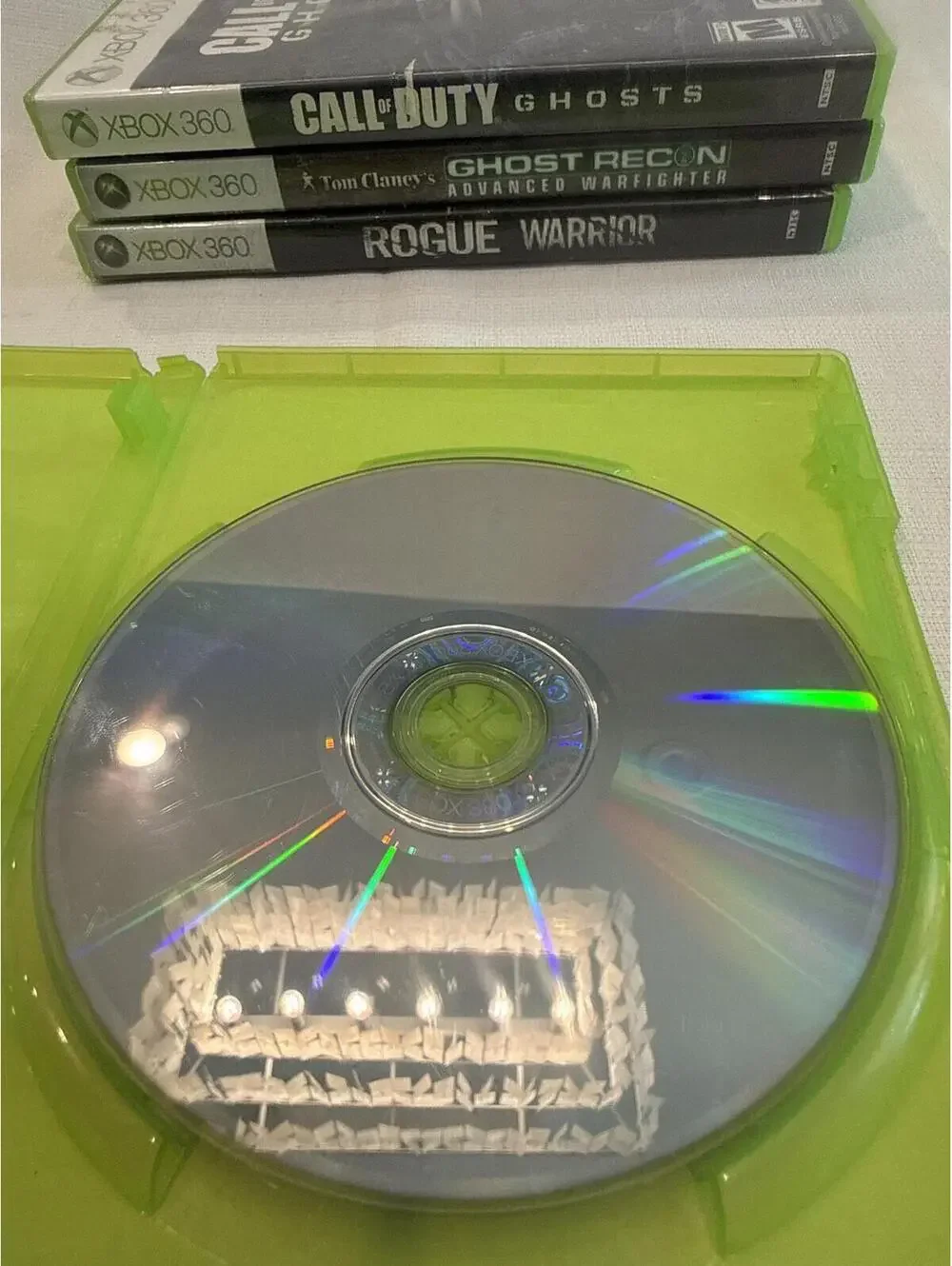 Lot of 4 Xbox 360 Shooter Games: Rogue Warrior, Sniper Ghost Warrior 2, Call of